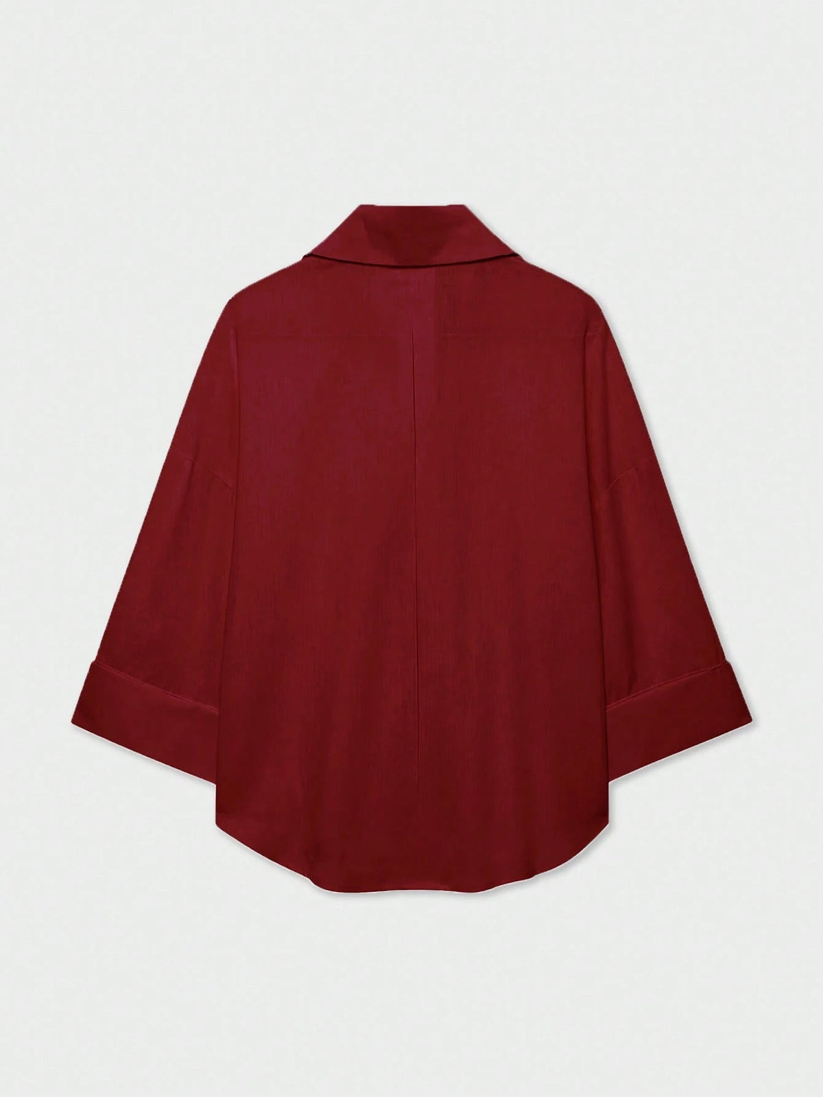 YROOE Fashion Casual Versatile Women's Shirt- Red, Minimalist, Business Casual, Daily Commute, Simple Elegant, Spring/Summer/Autumn/Winter