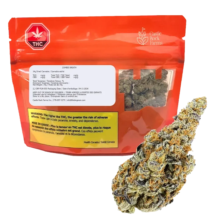 Castle Rock Farms 14 g Zombie Breath Flower